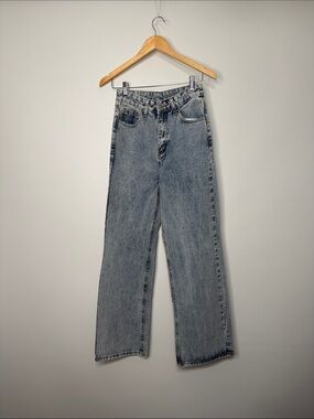 Shein High-Rise Wide Leg Women’s Jeans - Light Wash Blue XS